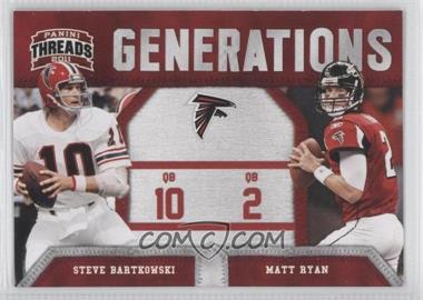 2011 Panini Threads - Generations #10 - Steve Bartkowski, Matt Ryan