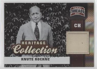 2011 Panini Threads - Heritage Collection - Century Proof #3 - Knute Rockne /100