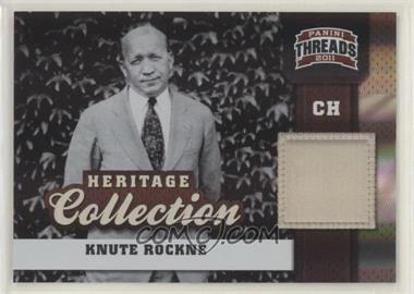 2011 Panini Threads - Heritage Collection - Century Proof #3 - Knute Rockne /100