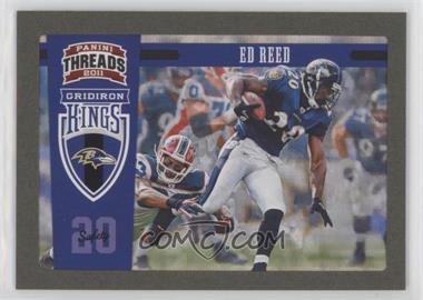 2011 Panini Threads - Pro Gridiron Kings - Green Framed #36 - Ed Reed /25