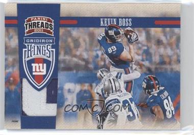 2011 Panini Threads - Pro Gridiron Kings - Materials Prime #41 - Kevin Boss /99