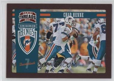 2011 Panini Threads - Pro Gridiron Kings - Red Framed #6 - Chad Henne /100