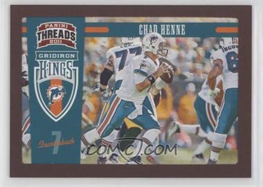 2011 Panini Threads - Pro Gridiron Kings - Red Framed #6 - Chad Henne /100