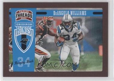 2011 Panini Threads - Pro Gridiron Kings - Red Framed #7 - DeAngelo Williams /100