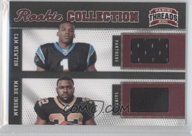 2011 Panini Threads - Rookie Collection Combos Materials #1 - Cam Newton, Mark Ingram /299
