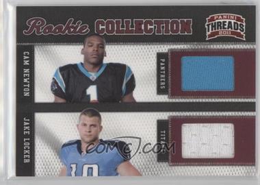 2011 Panini Threads - Rookie Collection Combos Materials #11 - Jake Locker, Cam Newton /299