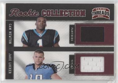 2011 Panini Threads - Rookie Collection Combos Materials #11 - Jake Locker, Cam Newton /299