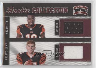 2011 Panini Threads - Rookie Collection Combos Materials #8 - Andy Dalton, A.J. Green /299