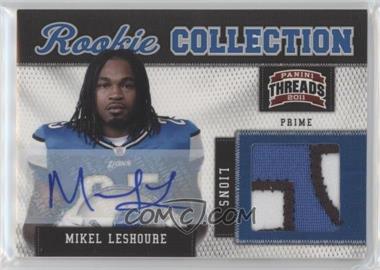 2011 Panini Threads - Rookie Collection Materials - Prime Signatures #25 - Mikel Leshoure /15
