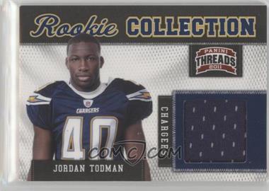 2011 Panini Threads - Rookie Collection Materials #18 - Jordan Todman /299