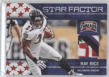 2011 Panini Threads - Star Factor - Materials Prime #22 - Ray Rice /99