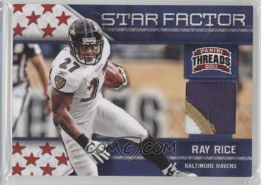 2011 Panini Threads - Star Factor - Materials Prime #22 - Ray Rice /99