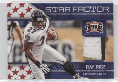 2011 Panini Threads - Star Factor - Materials Prime #22 - Ray Rice /99