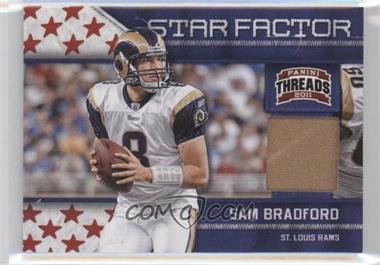 2011 Panini Threads - Star Factor - Materials Prime #23 - Sam Bradford /99