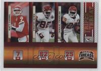 Matt Cassel, Dwayne Bowe, Jamaal Charles #/100