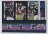 Michael Vick, LeSean McCoy, DeSean Jackson #/100