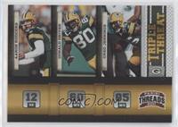 Aaron Rodgers, Donald Driver, Greg Jennings #/100