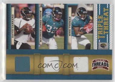 2011 Panini Threads - Triple Threat - Materials #9 - David Garrard, Maurice Jones-Drew, Mike Thomas /200