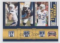 Philip Rivers, Antonio Gates, Vincent Jackson