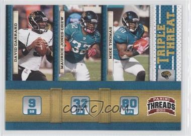 2011 Panini Threads - Triple Threat #9 - David Garrard, Maurice Jones-Drew, Mike Thomas