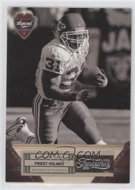 2011 Panini Timeless Treasures - [Base] - Silver #118 - Legend - Priest Holmes /99