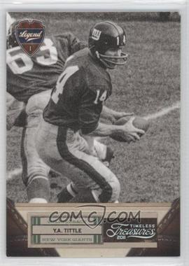 2011 Panini Timeless Treasures - [Base] - Silver #125 - Legend - Y.A. Tittle (Born 2026) /99