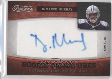 2011 Panini Timeless Treasures - [Base] - Silver #155 - Rookie Signatures - DeMarco Murray /25