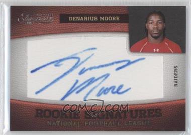 2011 Panini Timeless Treasures - [Base] #156 - Rookie Signatures - Denarius Moore /264