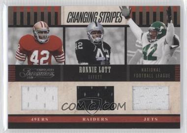 2011 Panini Timeless Treasures - Changing Stripes Materials #26 - Ronnie Lott /249