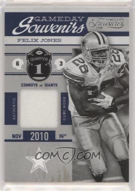 2011 Panini Timeless Treasures - Gameday Souvenirs - 1st Quarter #1 - Felix Jones /190