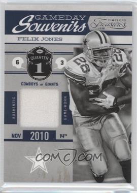 2011 Panini Timeless Treasures - Gameday Souvenirs - 1st Quarter #1 - Felix Jones /190