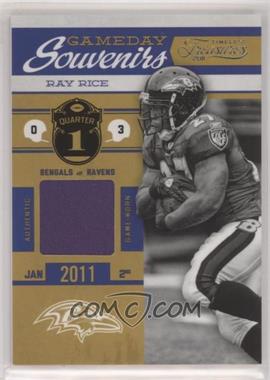 2011 Panini Timeless Treasures - Gameday Souvenirs - 1st Quarter #14 - Ray Rice /250