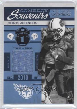 2011 Panini Timeless Treasures - Gameday Souvenirs - 1st Quarter #18 - Chris Johnson /200