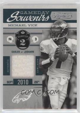 2011 Panini Timeless Treasures - Gameday Souvenirs - 2nd Quarter #2 - Michael Vick /250