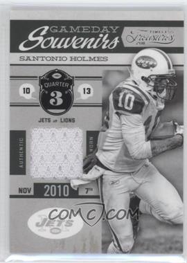 2011 Panini Timeless Treasures - Gameday Souvenirs - 3rd Quarter #30 - Santonio Holmes /99