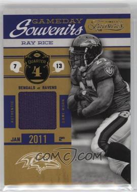 2011 Panini Timeless Treasures - Gameday Souvenirs - 4th Quarter #14 - Ray Rice /250