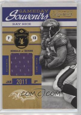 2011 Panini Timeless Treasures - Gameday Souvenirs - 4th Quarter #14 - Ray Rice /250