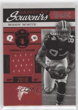 2011 Panini Timeless Treasures - Gameday Souvenirs - 4th Quarter #29 - Roddy White /99