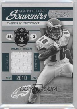 2011 Panini Timeless Treasures - Gameday Souvenirs - 4th Quarter #3 - DeSean Jackson /250