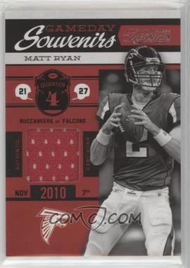 2011 Panini Timeless Treasures - Gameday Souvenirs - 4th Quarter #7 - Matt Ryan /190