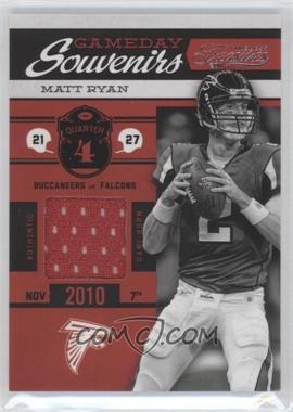 2011 Panini Timeless Treasures - Gameday Souvenirs - 4th Quarter #7 - Matt Ryan /190