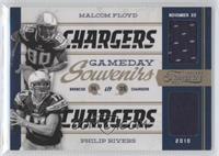 Philip Rivers, Malcom Floyd #/50