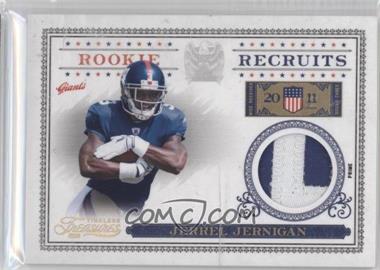 2011 Panini Timeless Treasures - Rookie Recruits Materials - Prime #23 - Jerrel Jernigan /25