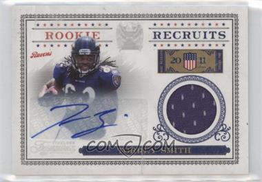 2011 Panini Timeless Treasures - Rookie Recruits Materials - Signatures #6 - Torrey Smith /100