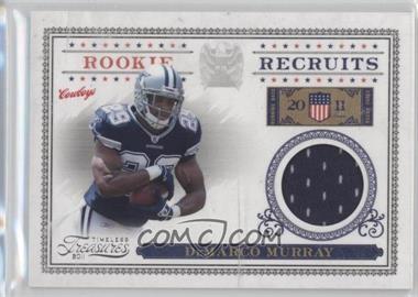 2011 Panini Timeless Treasures - Rookie Recruits Materials #5 - DeMarco Murray /250