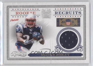 2011 Panini Timeless Treasures - Rookie Recruits Materials #8 - Stevan Ridley /250