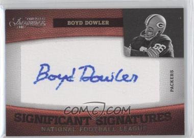 2011 Panini Timeless Treasures - Significant Signatures #2 - Boyd Dowler /100