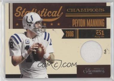 2011 Panini Timeless Treasures - Statistical Champions Materials #17 - Peyton Manning /100
