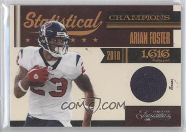 2011 Panini Timeless Treasures - Statistical Champions Materials #25 - Arian Foster /100