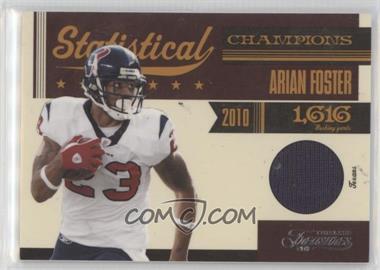 2011 Panini Timeless Treasures - Statistical Champions Materials #25 - Arian Foster /100